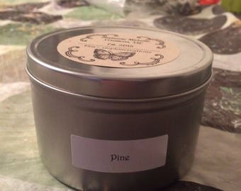 Pine 16 ounce Large Tin Soy Candle