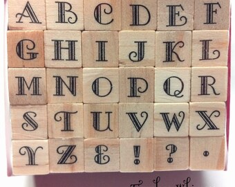 Uppercase Mini Alphabet Stamp Set