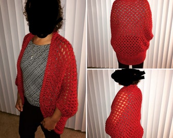 Cozy, warm fall/winter shrug made to order
