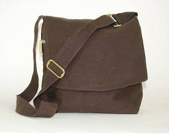 Organic Hemp Messenger Bag, Small