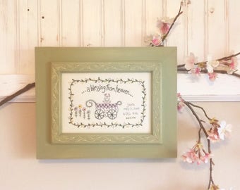 Personalize this easy pattern for a unique birth announcement - both boy & girl - A Blessing From Heaven by Macadoodles (Downloadable)