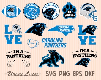 Carolina SVG Panthers svg Panthers paw svg Football svg Sport svg Football clipart Footbal cut files