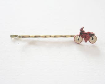 1950s Red Bicycle Bobby Pin