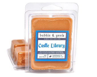 Castle Library Scented Soy Wax Tart Melts - brown