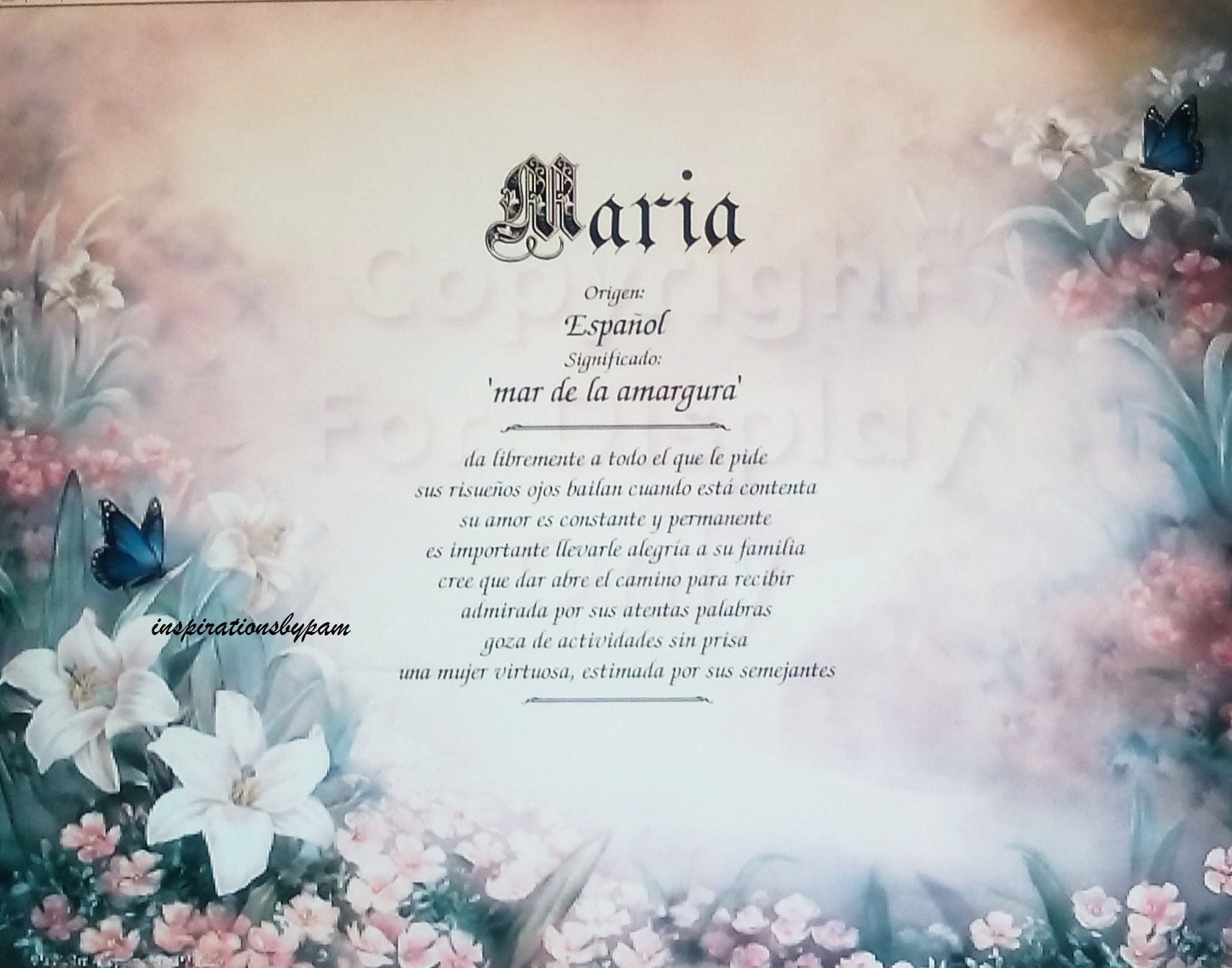 maria-spanish-first-name-meaning-art-print-personalized-name