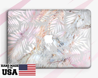 Tropical Leaves Macbook Case Marble Macbook Pro Case Macbook Air Case Macbook Air 13 Case Macbook Pro 15 Case Macbook 12 Case Leaves RA2042
