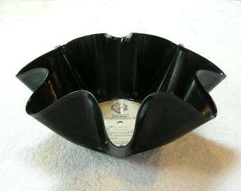 Rod Stewart Record Bowl Made From Repurposed Vinyl Album