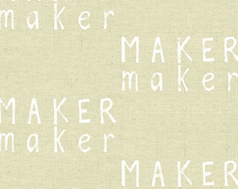 Maker Maker Fabric in Neutral (ALN-8453-N) - HALF Yard - by Sarah Golden for Andover Fabrics