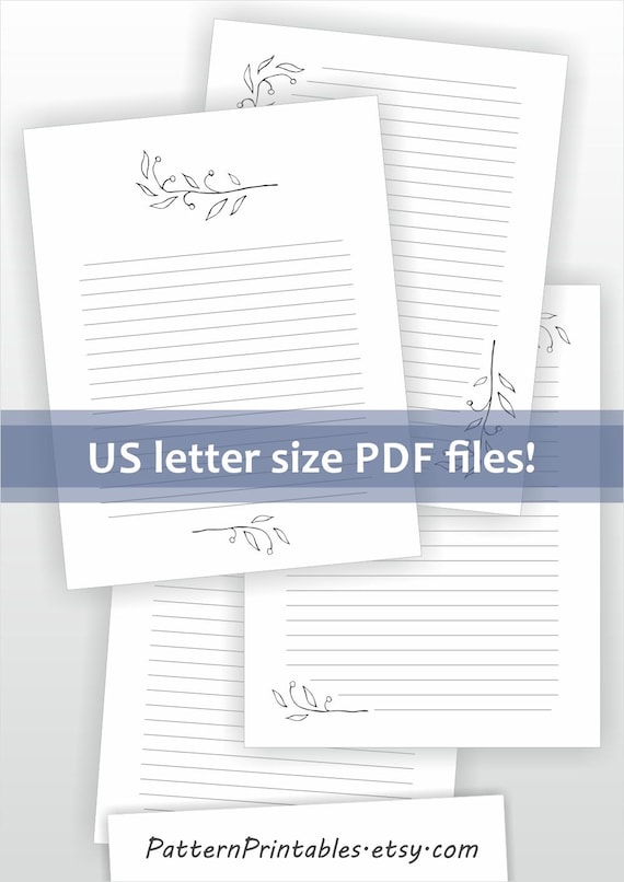 Size of writing paper