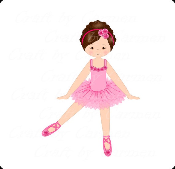 Ballerina clip art dancer ballet digital art scrapbook