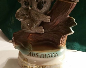 Jim Beam Australia Kaola Bear Decanter Bottle