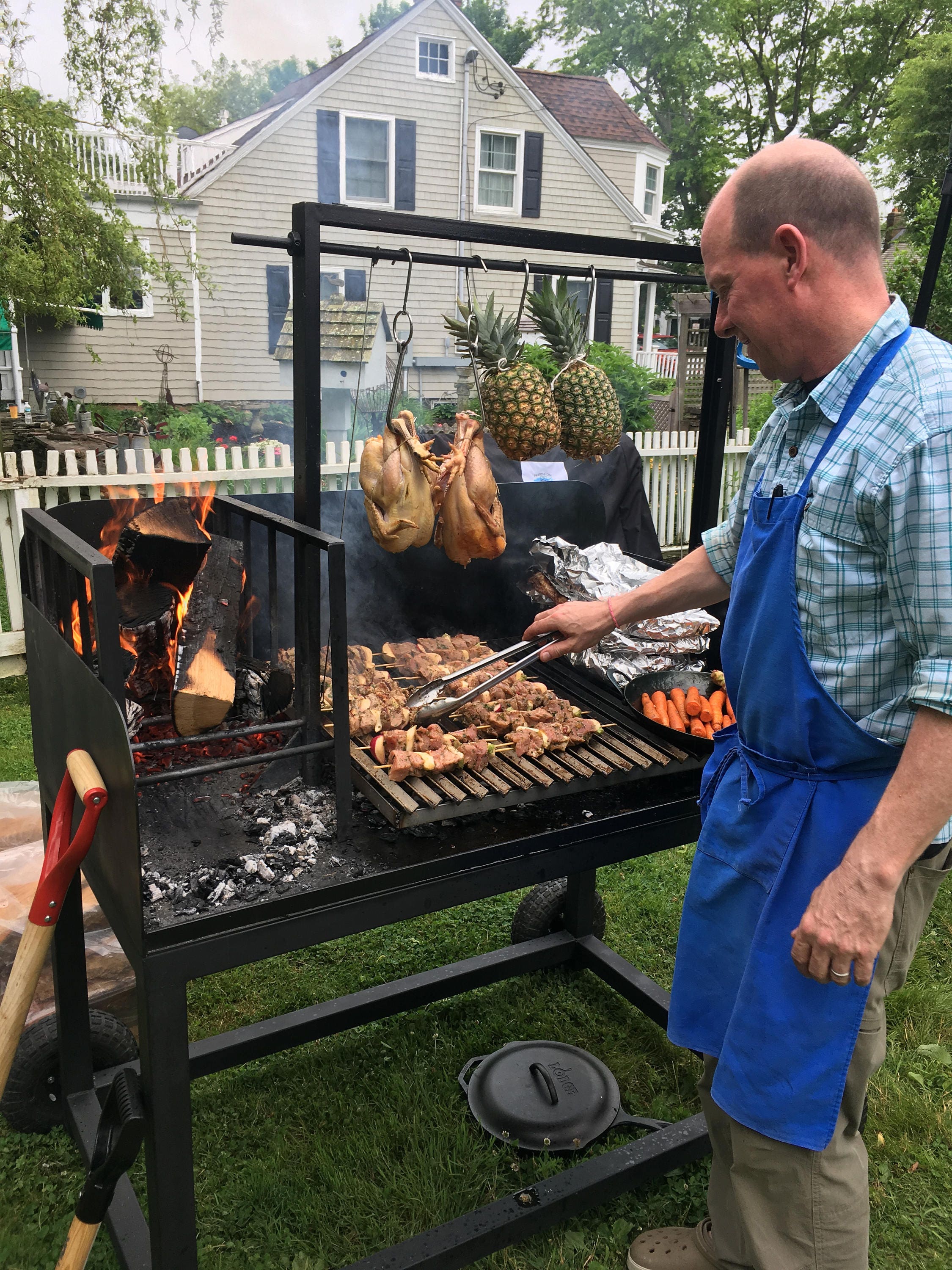 Argentine Wood fired Parrilla Asado Grill and Barbecue BBQ.