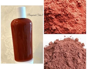 Sandalwood Rose Shampoo & Skin Wash - Ultimate Scalp/Skin Exfoliate, Cystic Acne, Intense Deep Cleaning, All in 1 Detox, Skin/Scalp Repair,