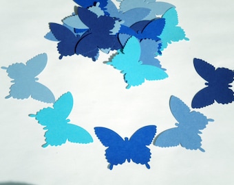 Blue paper butterfly cutouts 25 Butterfly die cuts paper butterflies butterfly decor blue butterflies