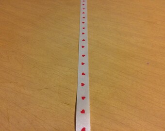 Hearts, Valentine's Day. Ribbon print