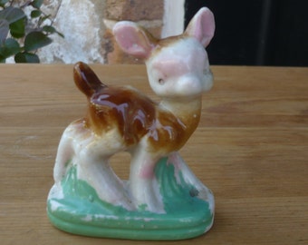 Ceramic Deer/Faun Figurine, made in Japan