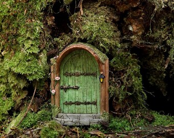 Miniature Fairy Garden Mystical Fairy Door Green Fairy Home Door