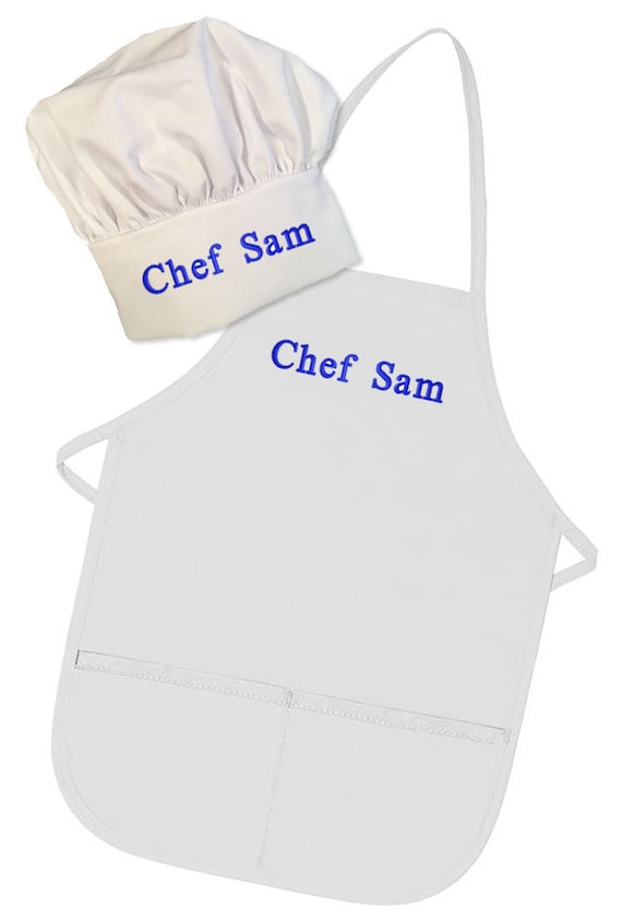 Personalized Kids Apron and Chef Hat Set
