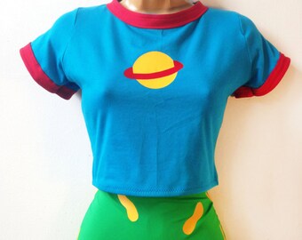Chuckie Finster Rugrats Crop Top // Top Only Chuckie Finster Costume Shirt