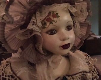 Hand Painted Vintage Bisque Doll "Bell" OOAK!