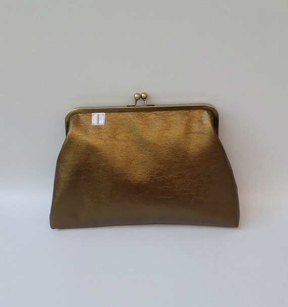 bronze evening purse