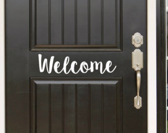 Welcome decal | Etsy