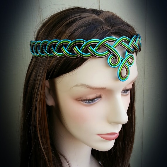 Braided Celtic Circlet Hand Wire Wrapped Choose Your Own