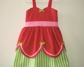 Strawberry Shortcake dress retro STORYBOOK dress great for a special occasion halloween costume or birthday party