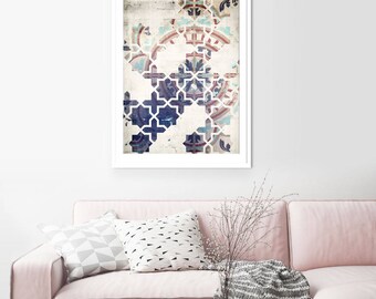 Geometric Print. Geometric Picture. Geometric Art. Geometric Painting. Arabian Art. Moroccan Art. Green Lili