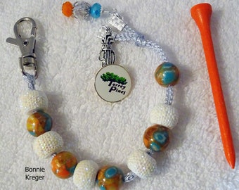 Golf Stroke Counter with Handmade Beads