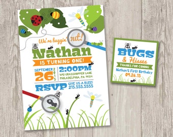 Bug Party Invitations 3