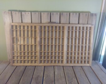 Vintage Letter Press Drawer, Wooden Letter Press Drawer