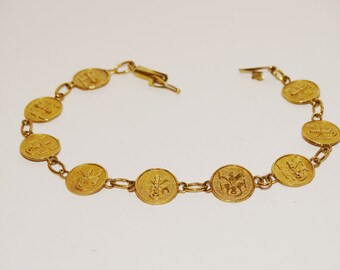 Vintage 10k Calvin Klein 7" Bracelet.