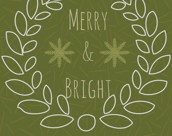 Merry and Bright Graphic.