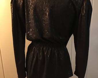 Jacket(suit) in shiny black