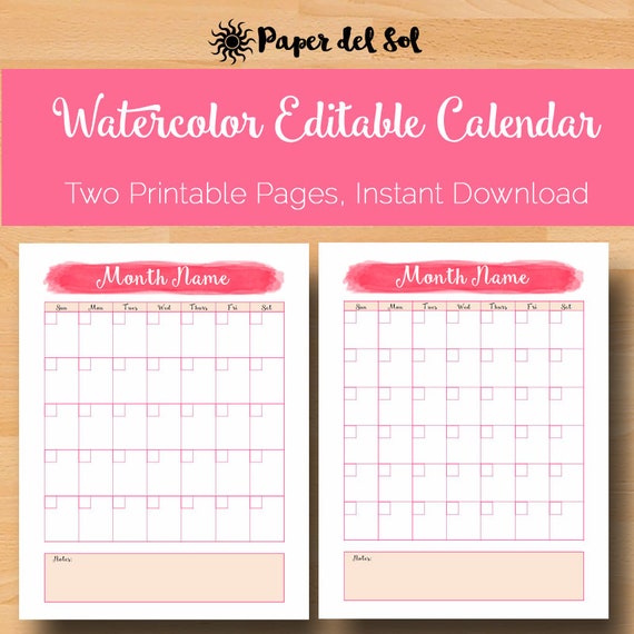 editable monthly calendar monthly printable calendar pages
