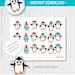 Penguin Toppers Penguin Party Printables Penguin decoration