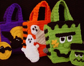 PA996 Halloween Bags With Money Holders Crochet Pattern PDF