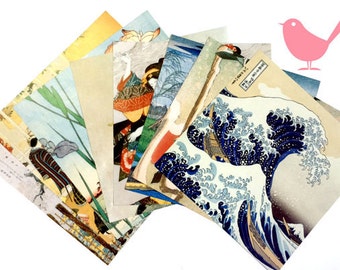 Scrap Pack - Japanese origami paper ephemera, paper scraps Lot 2