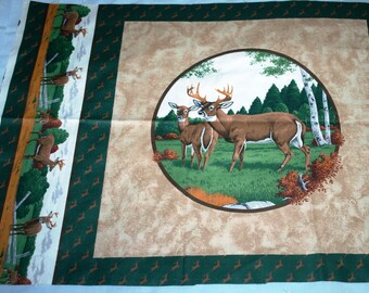 Pillow Panel ~ Deer Print