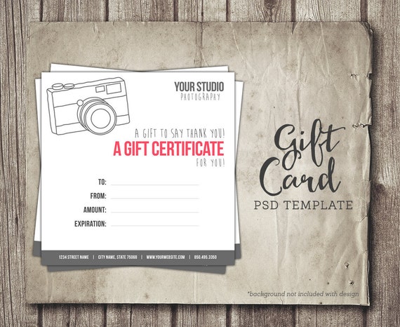 photoshop gift certificate template