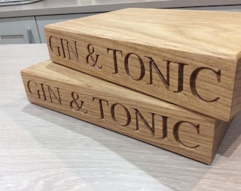 Personalised Mini G&T Chopping Board