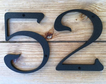 5 inch Iris House Numbers Letters