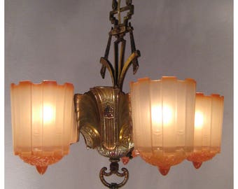 A7755 Art Deco Chandelier
