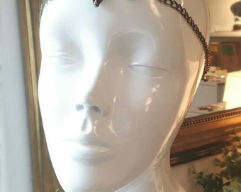 Deer chain headpiece- statement jewelry