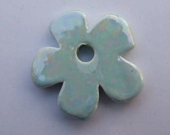 FLOWER CERAMIC BLUE 24MM
