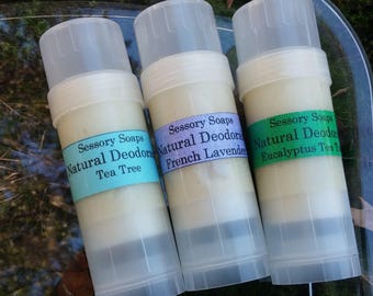 Shea Butter and Essential Oil Deodorant Stick 2 oz. Choose Your Scent