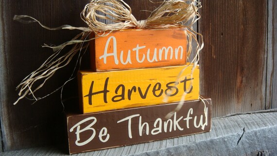 Autumn Harvest Wood Sign