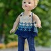 18 Inch Doll Clothes Set, 18" Doll Top and Accessories, Sunny Day Outfit, American Girl, Crocheted Doll Clothes, Gift
