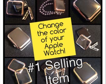 Apple Watch Band 38mm 42mm COVER CASE Women Bracelet iWatch Bands "CHOICE Gold, Rose Gold, Silver, Black" Adapters Womens 38 42 TimeKitSUSA